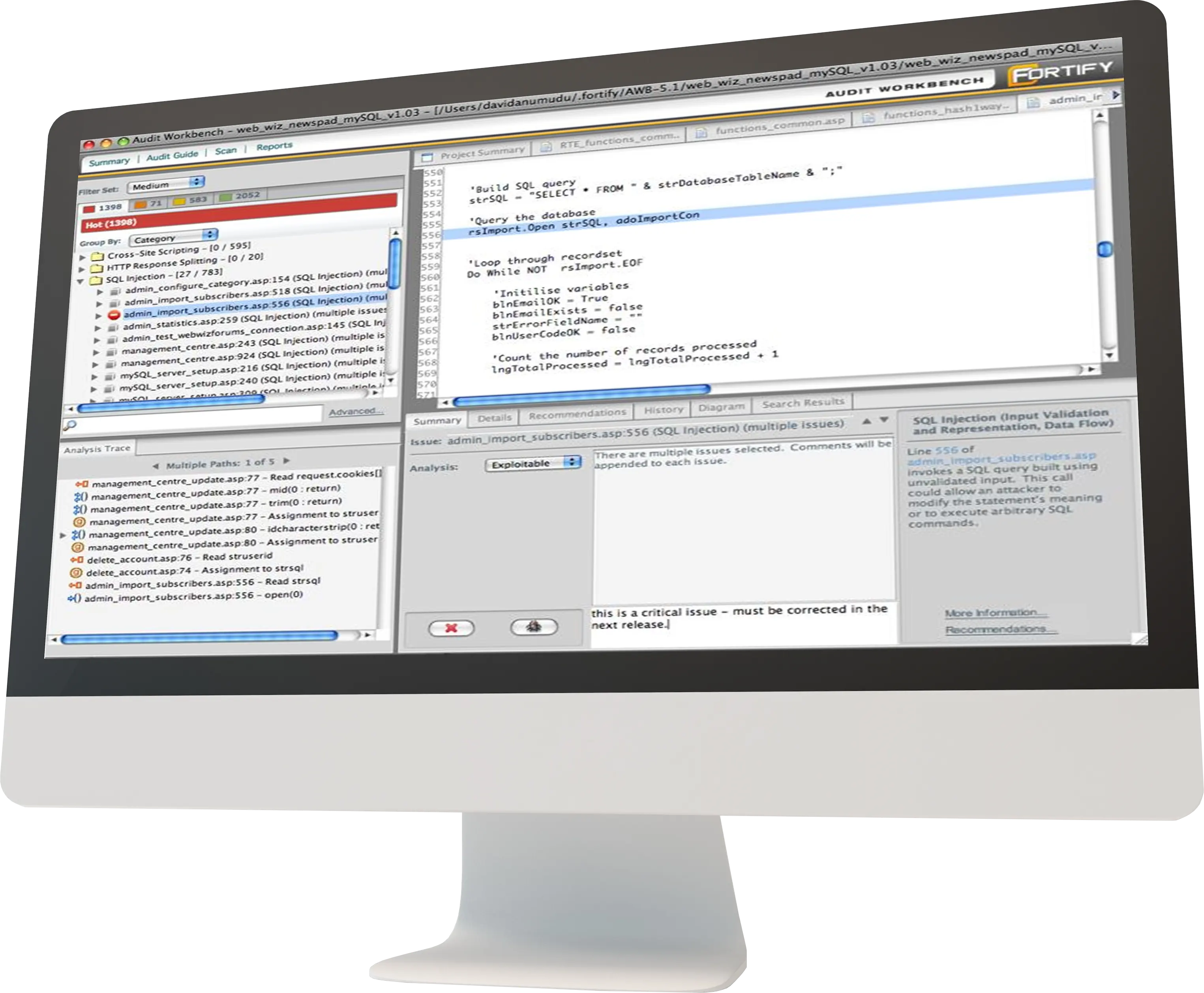 1. Fortify 정적 코드 분석기